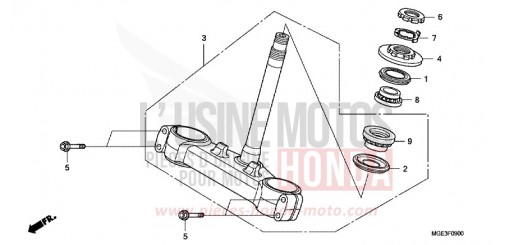 STEERING STEM VFR1200FDA de 2010